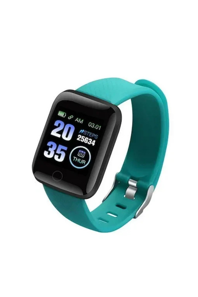 OEM Smartwatch Fitness - 116 Plus for Android/iOS σε πράσινο χρώμα