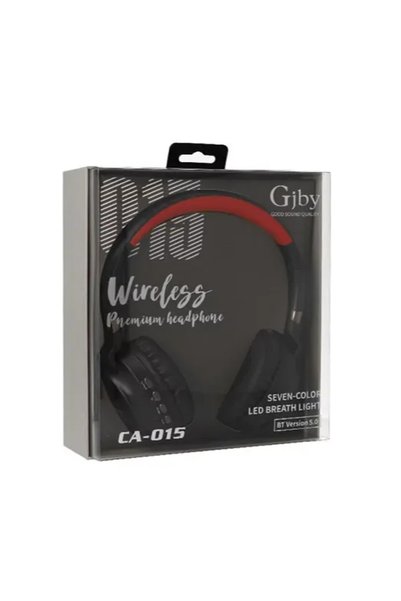 OEM Ασύρματα/Ενσύρματα On Ear ακουστικά μαύρα / κόκκινα GJBY CA-015