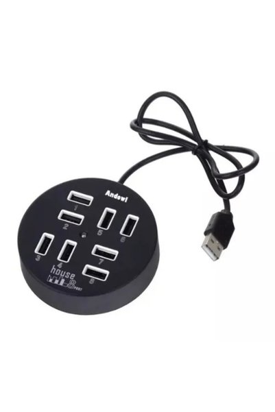 Andowl USB Hub 8 θυρών USB 2.0 με σύνδεση USB-A Q-HU800