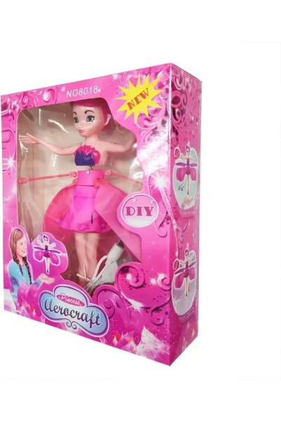 OEM Κούκλα ιπτάμενη νεράιδα Beautiful Flying Fairy Doll 8018 σε ροζ χρώμα