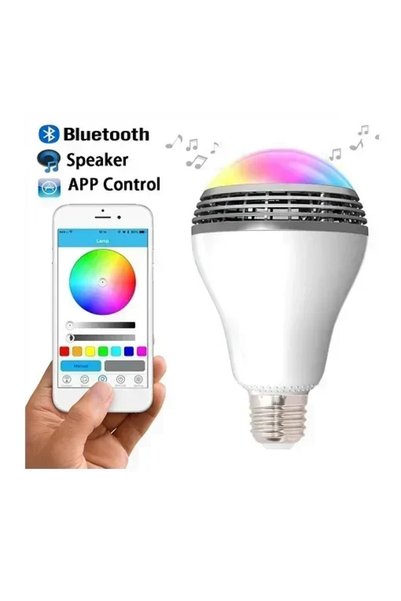 OEM Πολύχρωμη λάμπα LED με Bluetooth 6W και ηχείο 3W E27 για Android και iOS LD6