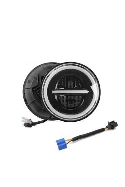 OEM Αδιάβροχος προβολέας LED 7″ 1 τεμάχιο για JEEP Hi/Low 2 SMD με βύσμα H4 κ...