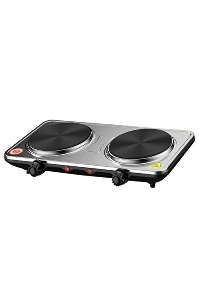 OEM Επιτραπέζια Διπλή Εστία Εμαγιέ 2000W Inox Sokany SK-5102