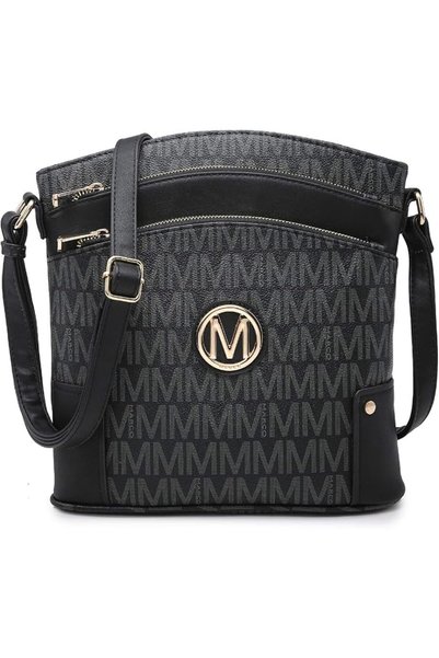 MARCO M KELLY Crossbody Purse for Women Multi Pockets Crossover Bag Zipped Shoulder Handbags Ladies Adjustable Cau