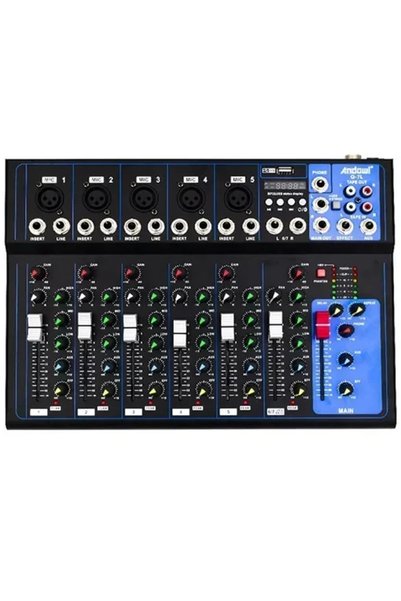 Andowl Επαγγελματικός Μίκτης Ήχου 7 Κανάλια Usb Q-7L