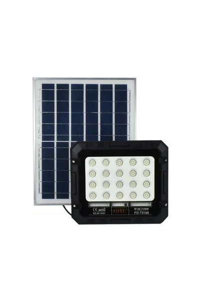 OEM Ηλιακός προβολέας 160LED 100W IP66 Foyu FO-T5100 σε μαύρο χρώμα