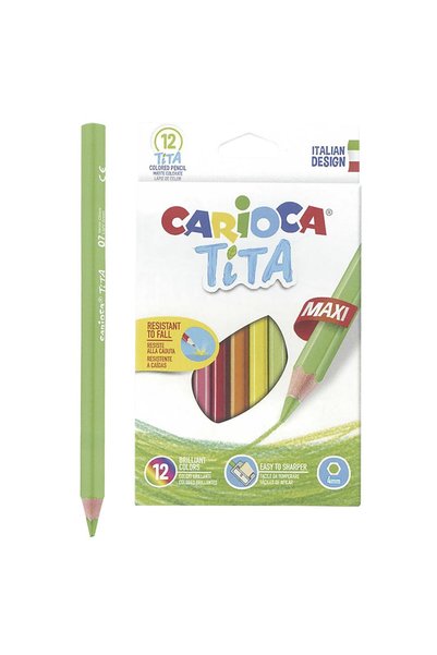 OEM Ξυλομπογιά Carioca Jumbo σετ=12χρωματα Carioca 42789 - 1 τεμάχιο