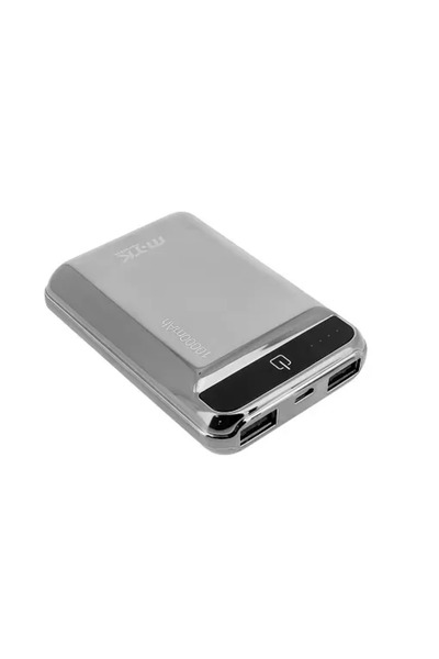 OEM Power Bank mtk k3632 mini 10000mAh με 2 Θύρες usb, σε Γκρι Χρώμα