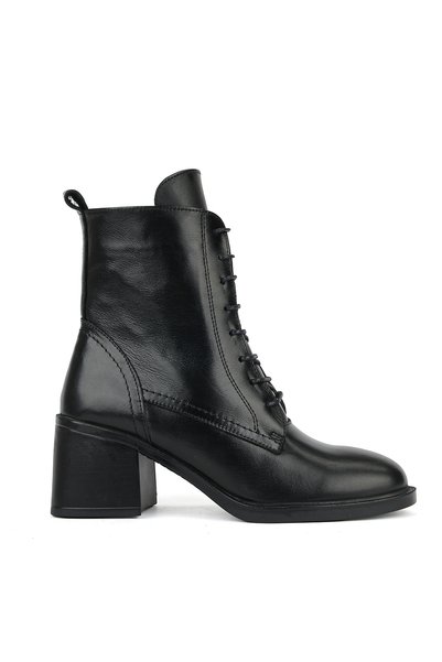 Ziya , Women's Genuine Leather Boots 1631022Z7702 Black