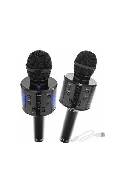 OEM Ασύρματο Bluetooth μικρόφωνο καραόκε SPM WS858 με ενσωματωμένο ηχείο σε μ...