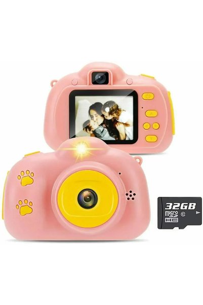 OEM Funny Kids Cams XP-085 Compact φωτογραφική μηχανή 3MP με οθόνη 2″ σε ροζ ...