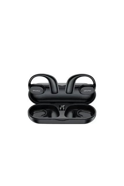AWEI Ασύρματα ακουστικά Bluetooth Handsfree με θήκη φόρτισης T69 σε μαύρο χρώμα