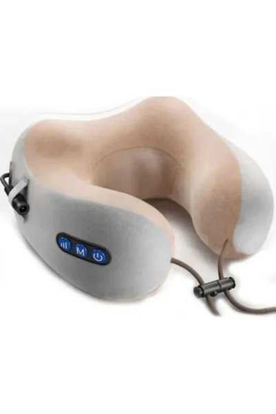 OEM Συσκευή μασάζ αυχένα - Portable Massage Pillow - 985470 γκρι-Μπεζ