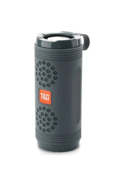 TG Ηχείο Bluetooth 10W με ραδιόφωνο και 3 ώρες λειτουργίας γκρι T&G TG-617