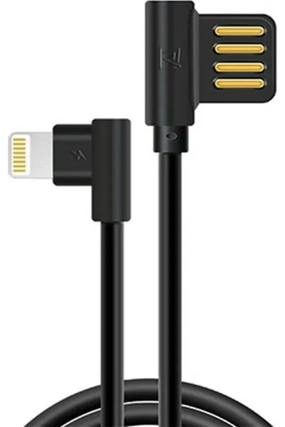 Remax Γωνία (90 ° Καλώδιο USB σε Lightning μαύρο 1.8μ (RC-083i)