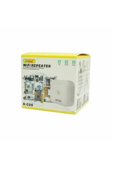 Andowl Wifi Extender Dual Band (2.4 και 5GHz) Q-C26 σε λευκό χρώμα