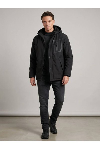 DYNAMO Men's Hooded Softshell Coat-3130