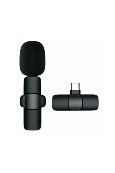 OEM Ασύρματο μικρόφωνο πέτου με θύρα Type-C Wireless Microphone K8
