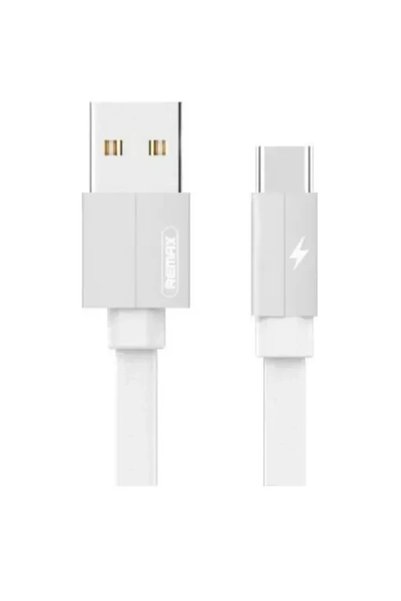 Remax Επίπεδο καλώδιο USB 2.0 USB-C αρσενικό - USB-A αρσενικό λευκό 1μ (RC-094a)