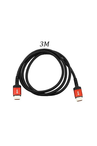 OEM Καλώδιο HDMI 3m V2.0 4K-8K UHD 8K-3M σε μαύρο χρώμα