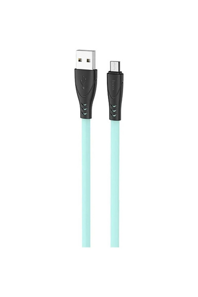 Hoco Κανονικό καλώδιο USB 2.0 σε micro USB πράσινο 1μ (X42)
