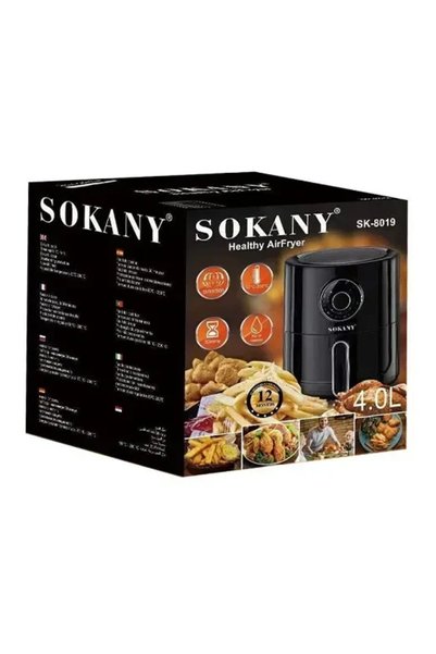 OEM Φριτέζα αέρος με αποσπώμενο κάδο 4lt μαύρη Sokany SK-8019