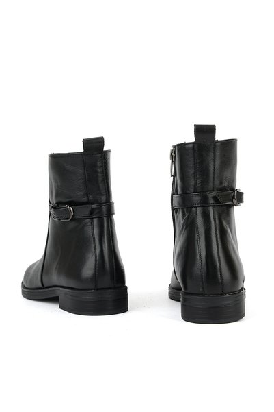 Ziya , Women's Genuine Leather Boots 1631022Z7729 Black