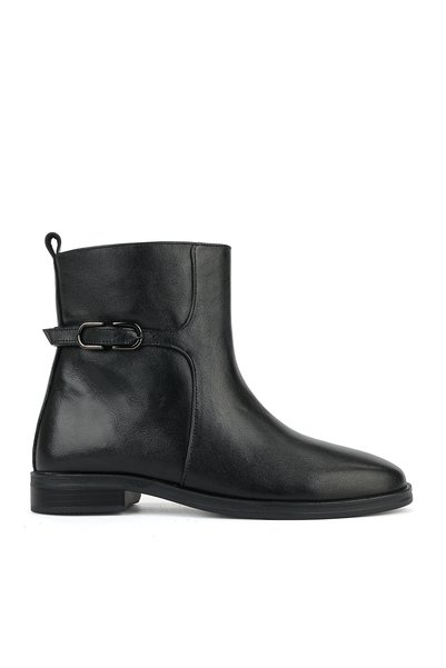 Ziya , Women's Genuine Leather Boots 1631022Z7729 Black