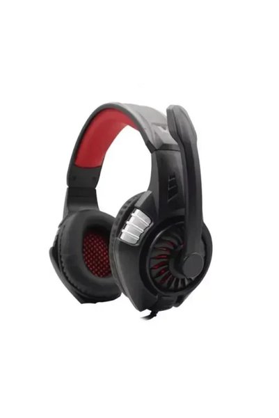 Komc S80 Ακουστικά Gaming (3.5mm / USB) Κόκκινα