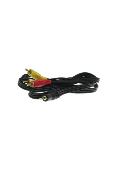 OEM Καλώδιο εικόνας και ήχου AV Cable 3.5mm σε 3 RCA 1.5m TR-2034 σε μαύρο χρώμα