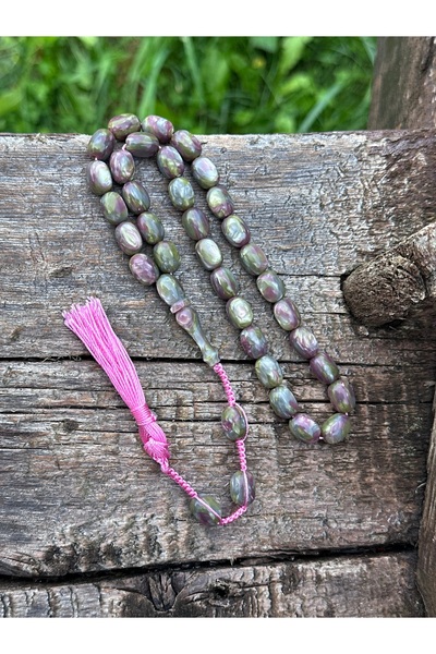 TESBİHSARAYI Old Galanith Prayer Beads - Old French Craftsmanship - Amber Prayer Beads - Amber - Prayer Beads - with Wooden Box