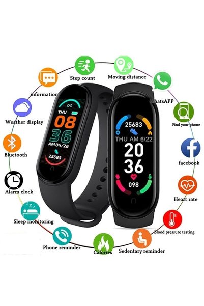 VLK Lions Smartwatch M6N, negru