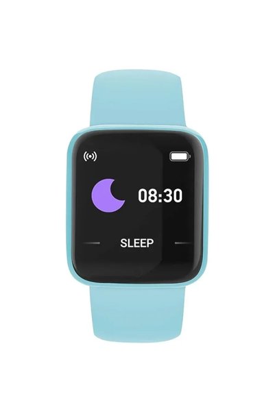 OEM Y68 Macaron Smart Watch Fitness Tracker σε γαλάζιο χρώμα