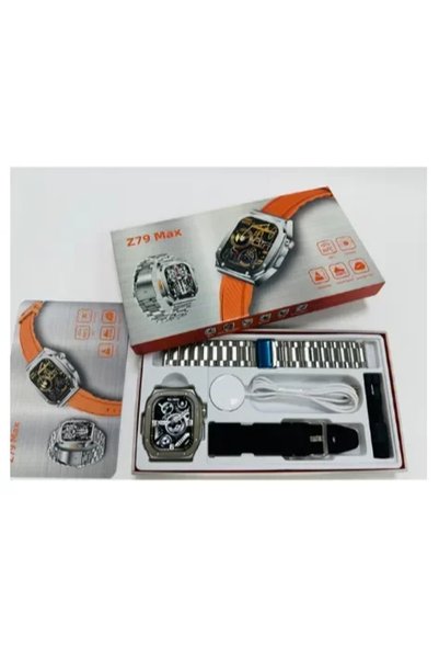 OEM Z79 Max Smartwatch με παλμογράφο σε μαύρο χρώμα