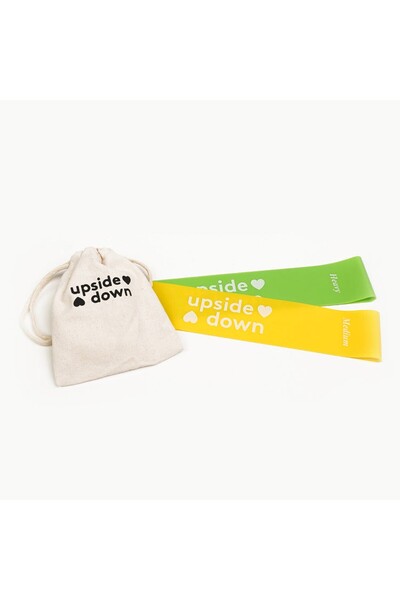 FeetUp Set benzi elastice de rezistență pentru yoga și fitness, FeetUp®, din ...