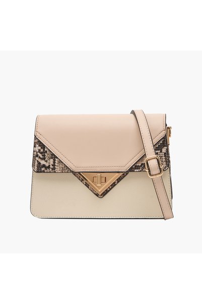 CHARLOTTE Reid Textured Crossbody Bag with Adjustable Strap
