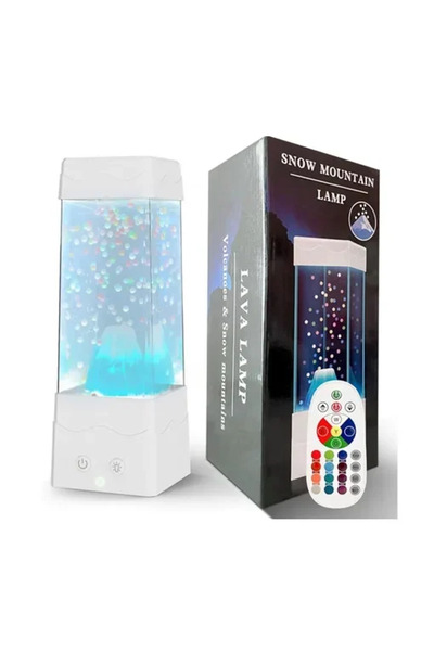 OEM Επιτραπέζιο επαναφορτιζόμενο φωτιστικό LED με χιονισμένο ηφαίστειο και τη...