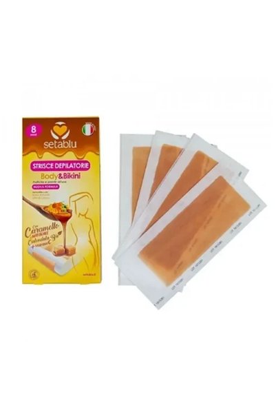 OEM Ταινίες Αποτρίχωσης Σώματος Caramelo Setablu 8 Τεμάχια