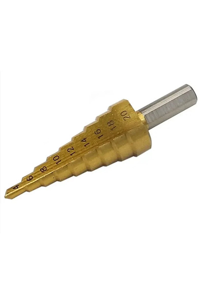 OEM Κωνικό Τρυπάνι Τιτανίου 4-20mm