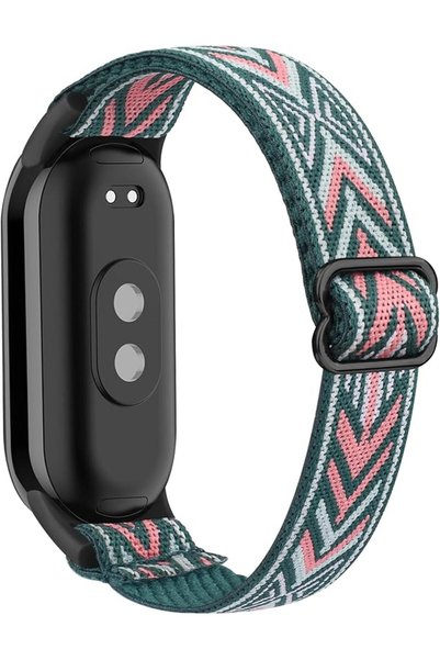 Demark سوار مرن لـ Xiaomi Mi Band 8/9/10، حزام قابل للتمدد، قابل للتعديل، حزا...