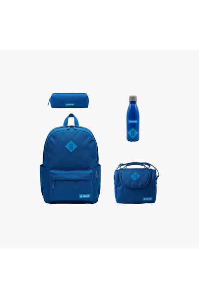 Pause 4-Piece School Backpack Set with Lunch Bag & Pencil Case - 16 Inch