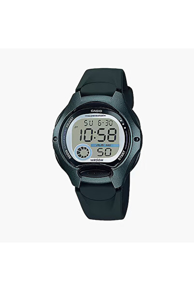 Casio Women Black Digital Resin Strap Watch - LW-200-1AVDF