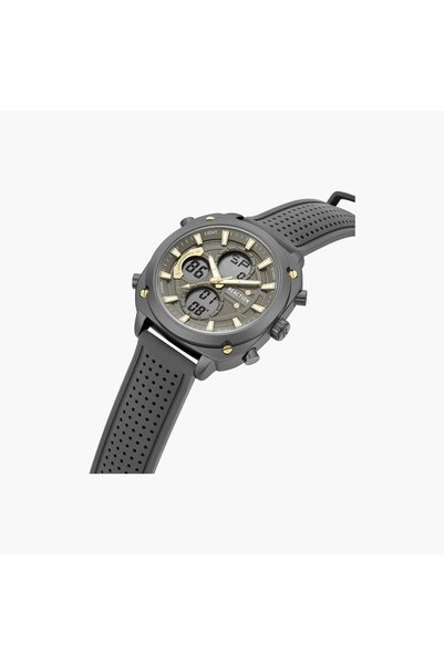 Kenneth Cole Men's Grey Square 47 MM Analog/Digital Watch | KRWGP0103102