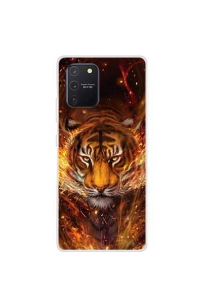 OEM Θήκη Σιλικόνης TPU για Samsung Galaxy S10 Lite / A91 με Σχέδιο Τίγρης