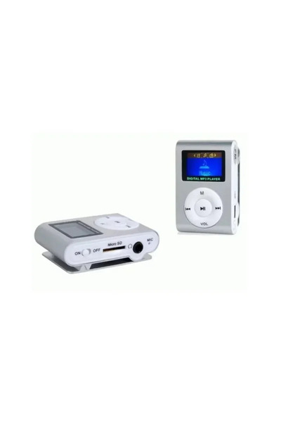 Andowl Επαναφορτιζόμενο MP3 player με οθόνη LCD Q-A208 σε ασημί χρώμα