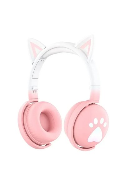 OEM Ασύρματα ακουστικά Bluetooth KE28 Cute Cat Ears με αποσπώμενο μικρόφωνο σ...