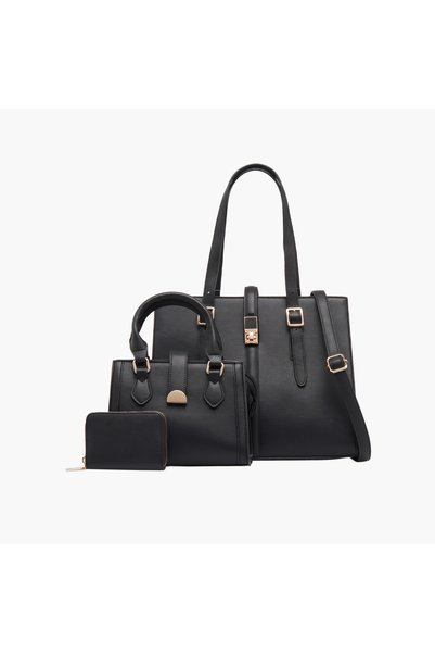 SASHA Textured Tote Bag with Wallet