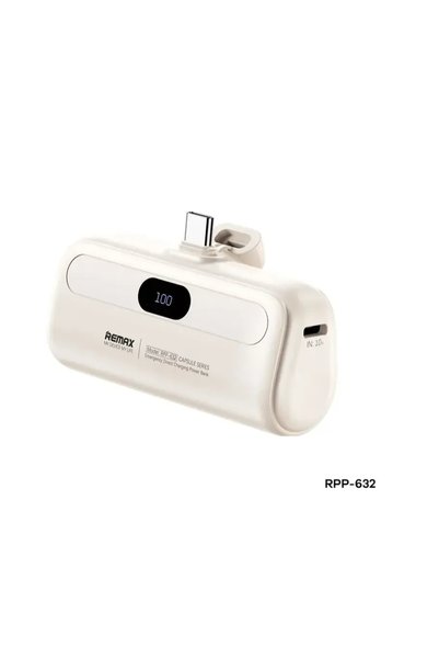 Remax RPP-633 Capsule Powerbank Type-C σε λευκό χρώμα