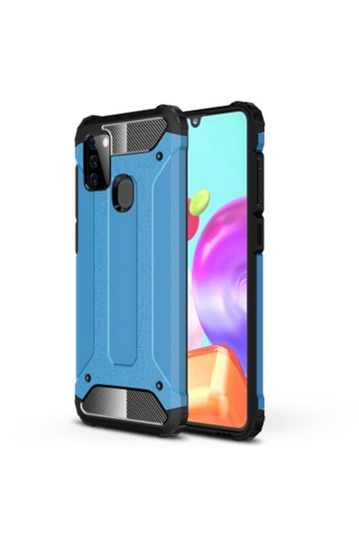 OEM Υβριδική Θήκη Tough Armor TPU και Πλαστικό για Samsung Galaxy A21s - Μπλε