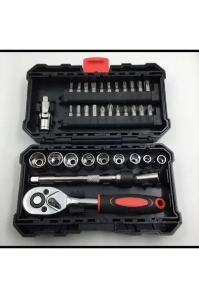 OEM Σετ καρυδάκια με καστάνια 1/4” και μύτες 35 τεμ